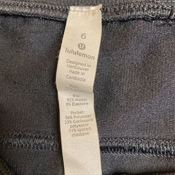 LULULEMON Black Crop Leggings High Waist - Picture 6 of 6